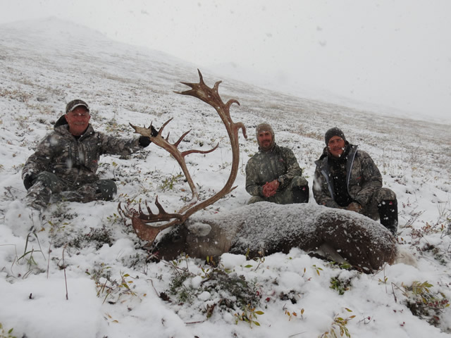 Barry, Brain and Todd Barton 2014 Caribou with Deltana Outfitters