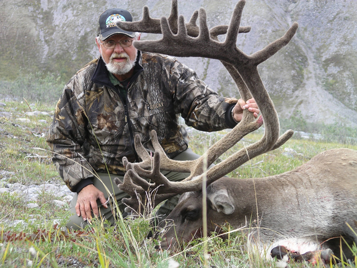Bob Treiber with his brooks range caribou