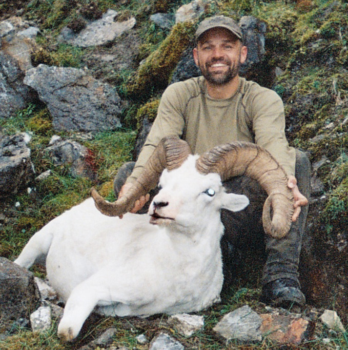 Chris Haley with his Trophy Dall Sheep 2010