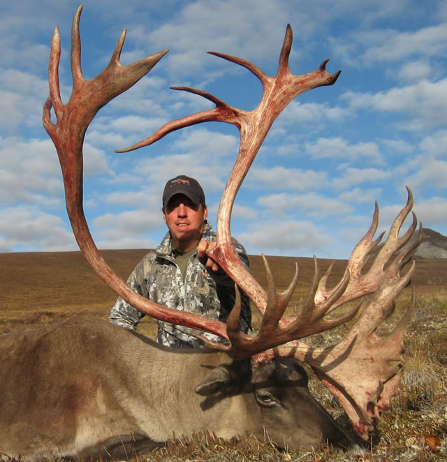 Cory Posoer-2016 with his Caribou - Deltana Outfitters