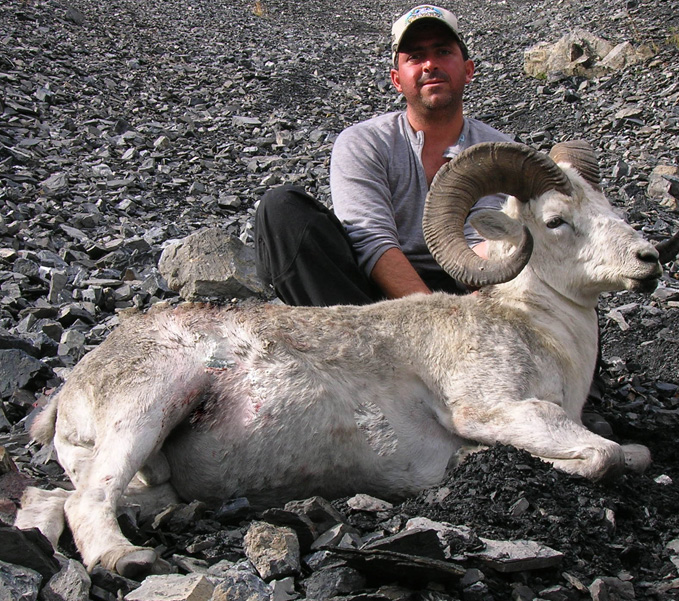 DAVID VILLARREAL from Mexico With his 2010 Trophy Dall Sheep
