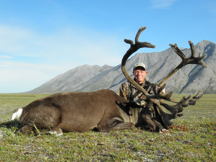 Don Bolton with his Trophy Brooks Range Caribou 2010