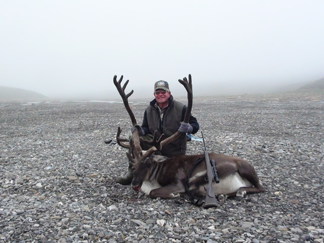 Gerald Vornhage with his caribou