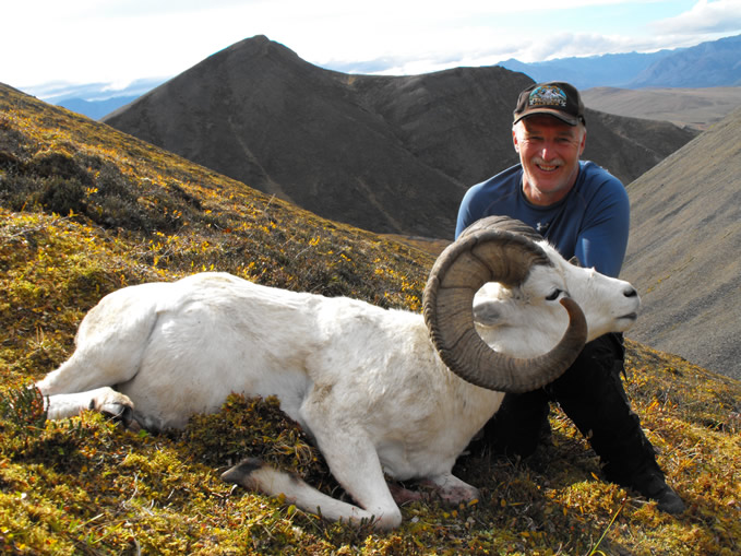 Joseph  Osmulski with his Trophy Dall Sheep 2010