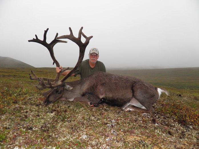 Larry Chevreny with his second Trophy Brooks Range Caribou 2010