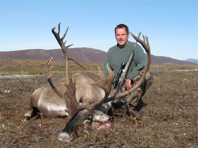 Lyndon Ryan with his second brooks range caribou