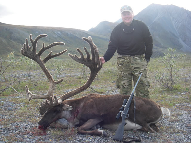 Mike Cantrell with his outstanding Caribou