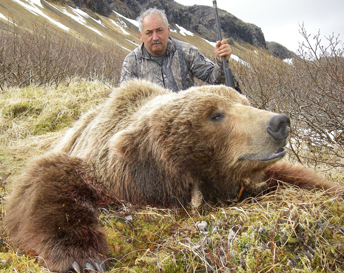 Ray Furman with his spring 2010 Brown Bear