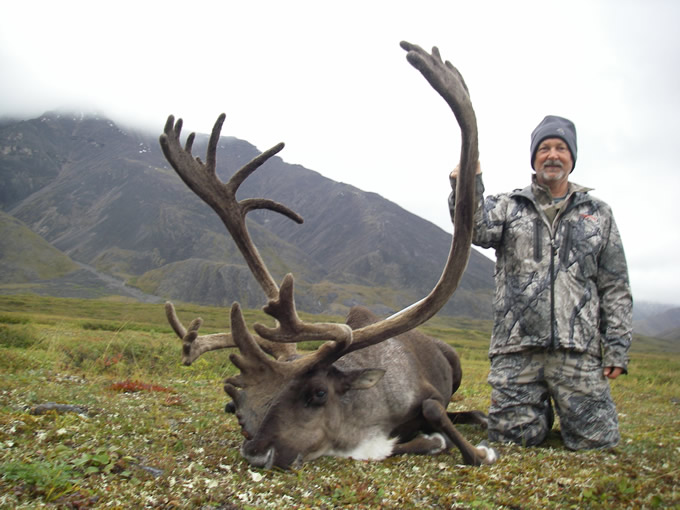 Thomas Wimberly with his Alaska Brooks Range Caribou